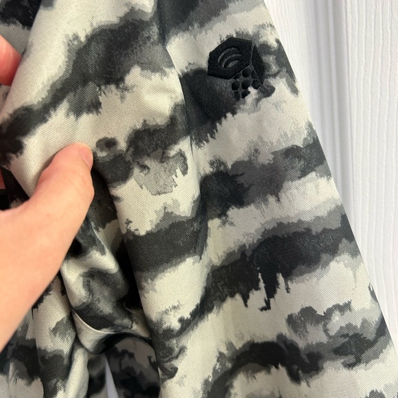 MOUNTAIN HARDWARE Barnsie Recco Gray Watercolor Hooded Jacket Womens size Small - Picture 4 of 11